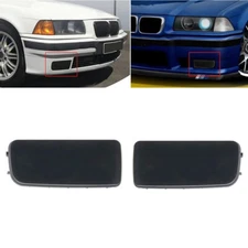 2Pcs RH+LH Black For BMW E36 3-Series Fog Light Hole Cover Cap 318is 323i 325i