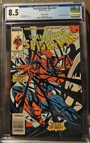 Amazing Spider-Man 317 CGC  8.5  VF+ (Newsstand) Off White to White Page (R1)