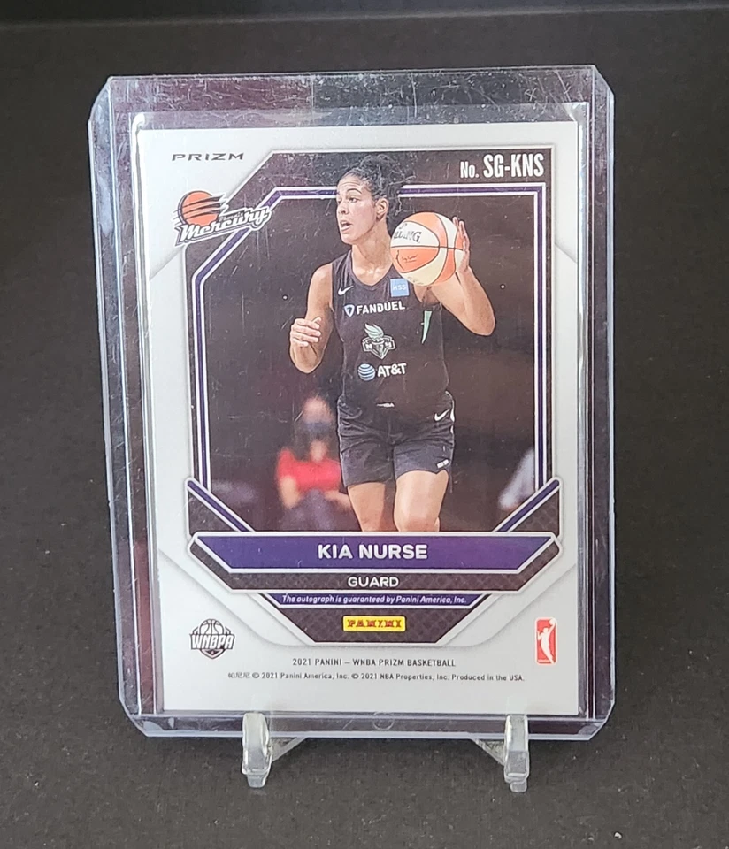 2021 Panini Prizm WNBA Kia Nurse Green Auto Signatures Phoenix Mercury SG-KNS - Image 2 of 2