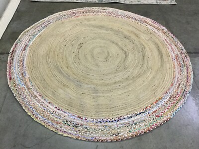IVORY / LT BEIGE 8' X 8' Broken Thread Rug, Reduced Price 1172655797 CAP207B-8R
