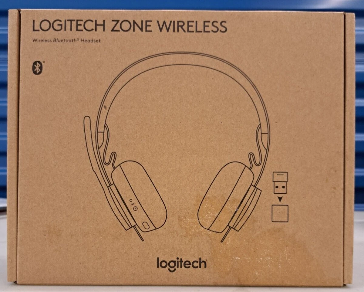 Logitech Zone Wireless Headset for 97855169457 Teams A00082 A00083 Bluetooth Certified | eBay New