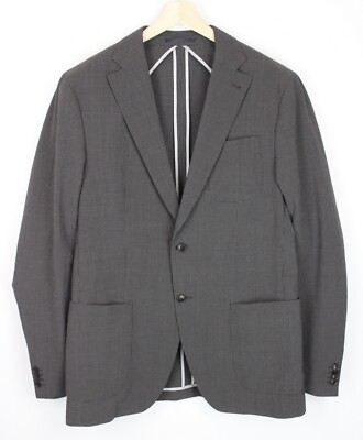 MARIO BARUTTI Blazer Men's UK 44L Wool Blend Single Breasted Stretch Checked