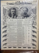 VINTAGE NEWSPAPER HEADLINE ~PRESIDENT TEDDY ROOSEVELT LANDSLIDE VICTORY NOV 1904
