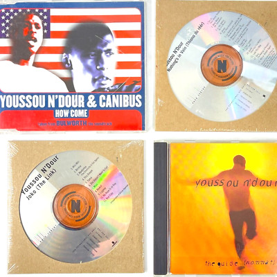 Youssou N'Dour Canibus 4 CD Promo Lot Guide Joko Nothings Vain Bulworth Canibus
