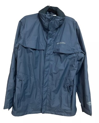 Columbia Full Zip Coat RN 69724 Men's Large Blue Interchange Omni