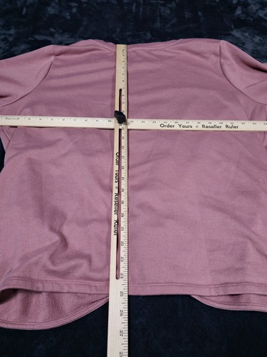 LOFT Plus 20/22 Swaetshirt Women's Pink Knot Embellishments - Picture 6 of 6