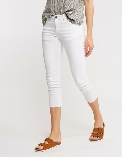 FAT FACE WHITE GARMENT DYE DENIM COTTON 