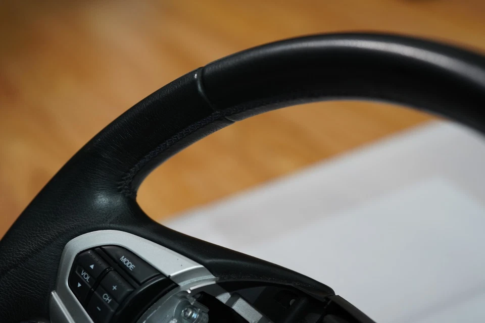 Volante Honda CR-Z 2010-2013 puntada azul cuero raro OEM G1 Crz ZF1 Foto 3 de 4