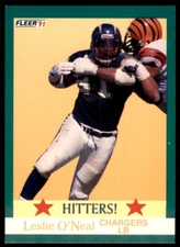 1991 FLEER LESLIE O'NEAL SAN DIEGO CHARGERS #405