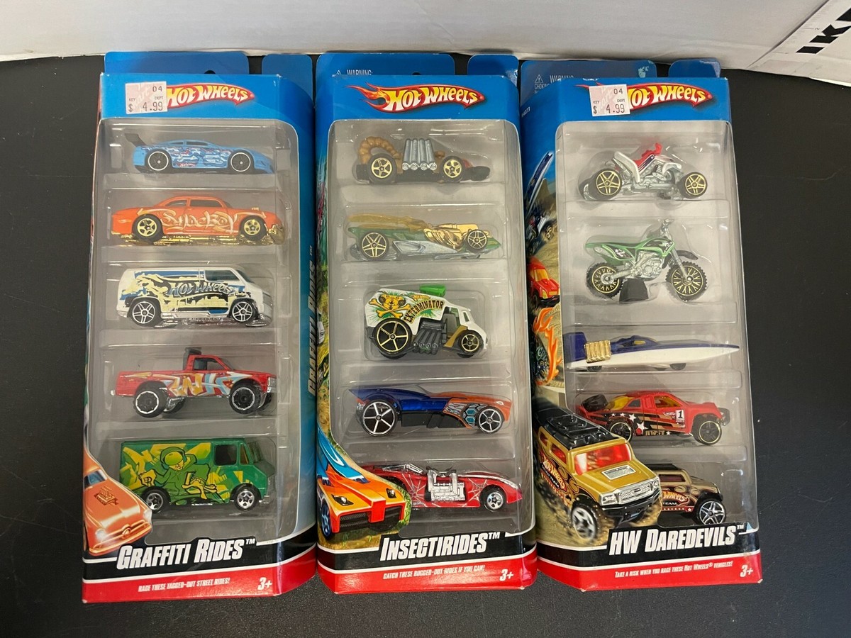 Lot 3 5 Pack Hot Wheels Graffiti Rides, Insectirides, HW