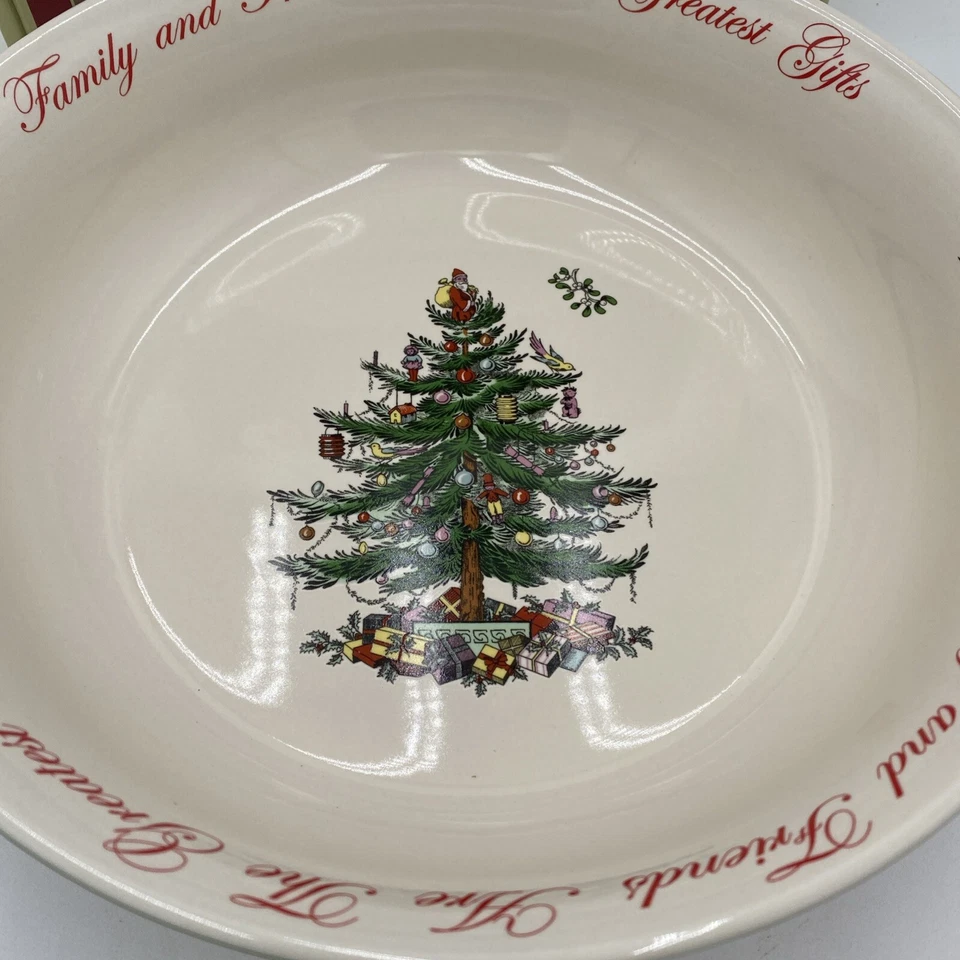 Spode Christmas Tree 2014 Annual Ltd Edition Large Serving Bowl 10" New in Box - Image 3 of 4