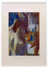 Before The Mirror Degas A3 A4 Framed Print Picture
