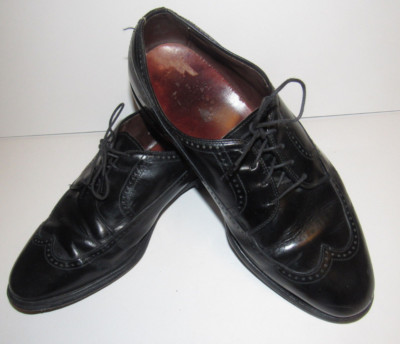 Allen Edmonds  Black Leather Wingtip Richmond Lace Up Dress Shoes 11 D Allen Edmonds Dress Shoes Richmond Wingtip Mens Size 9 D  main image 2