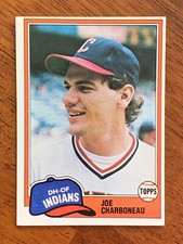 1981 Topps #13- Joe Charboneau, Cleveland Indians- Rookie Card- ROY - Near Mint