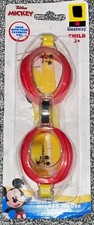 Disney Mickey Mouse Swim Goggles UV Protection/Latex Free/Adjustable/Age 3 NEW