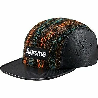 Capuchon de camp en tweed diamant Supreme orange O/S F/W 13