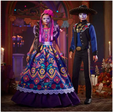 2022 Barbie Ken Dia De Los Muertos Day of The Dead Dolls SET BRAND NEW