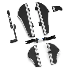 Driver passenger footboards floorboards For harley Touring Road electra glide 