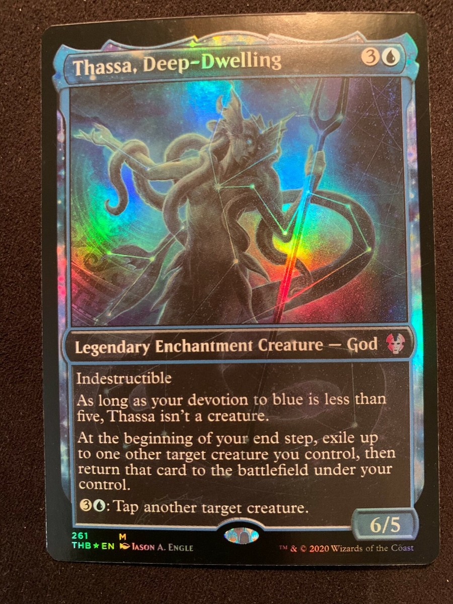MTG Magic 1x x1 Thassa, Deep-Dwelling SHOWCASE FOIL Theros:BD Ed