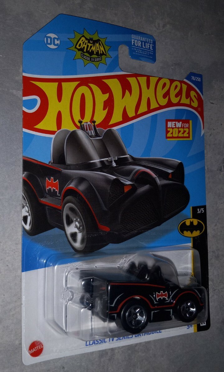 Hot Wheels 1/64 Batmobile Batman Classic TV Series - Modèle 2022 #3/5 - Neuf Sous Carte