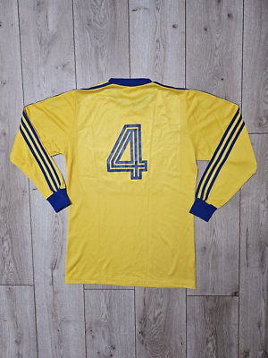 ADIDAS VINTAGE WEST GERMANY RETRO FOOTBALL SHIRT LONG SLEEVES 80s