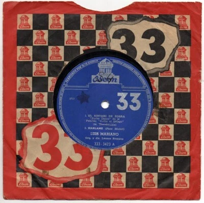LUIS MARIANO El Sirtaki De Zorba +3 Uruguay 7" EP 33t RARE Puerta De Caballos - Photo 1/3