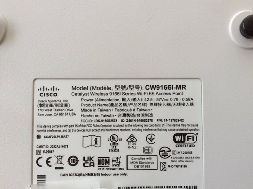 Cisco CW9166I-MR V01 Unclaimed Wireless Access Point White Au Stock A+ - Picture 6 of 6