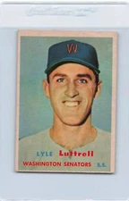 1957 Topps #386 Lyle Luttrell Senators EX *4251