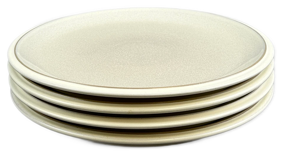 Juego de 4 platos de cena Denby Energy blanco blanco Inglaterra Foto 2 de 4