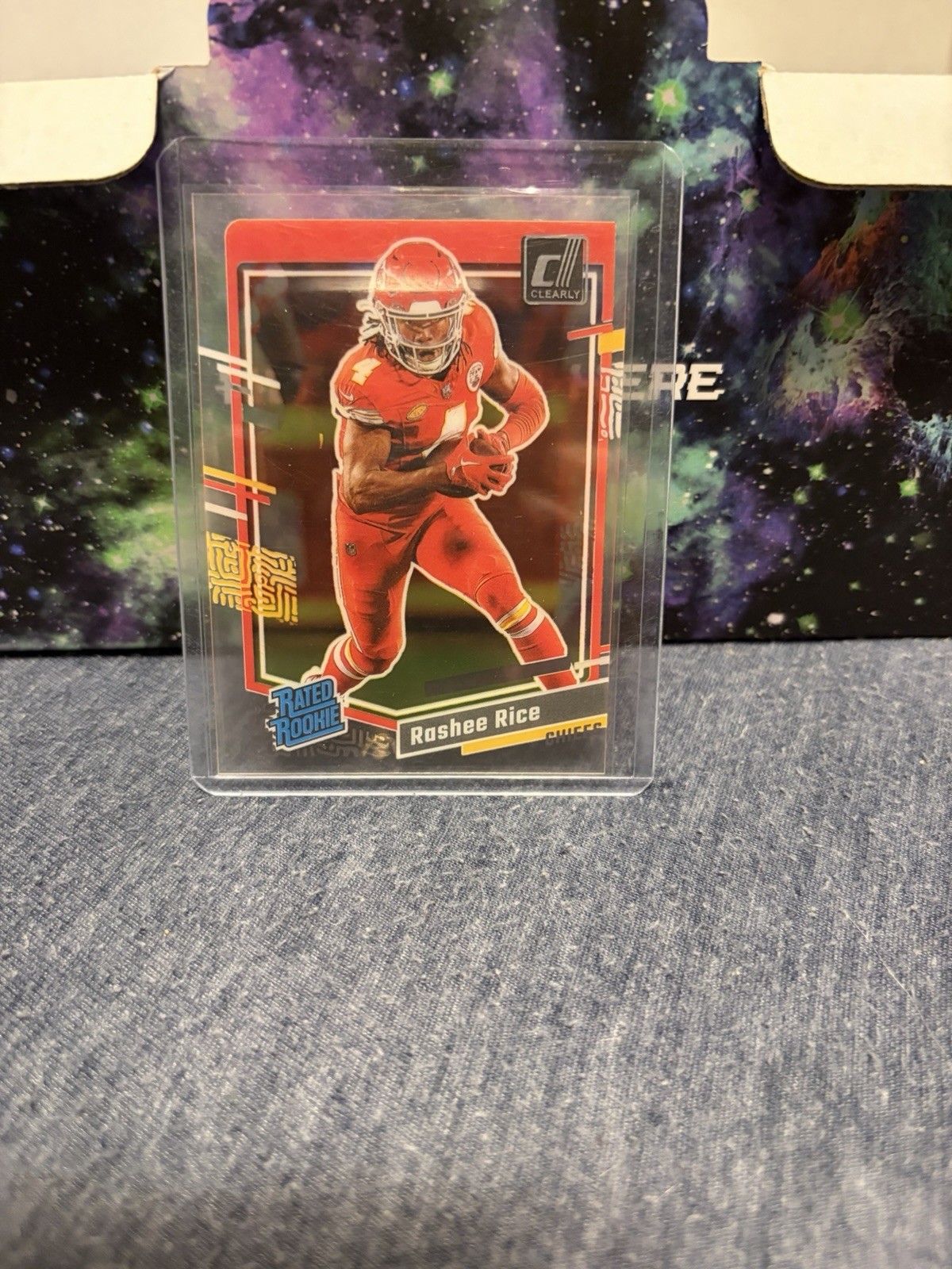 2023 Panini Clearly Donruss Rashee Rice #79 Rated Rookie RC Kansas City Chiefs
