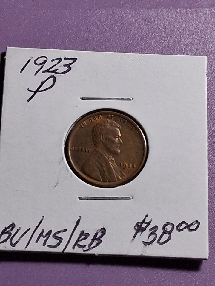 Centavo Lincoln 1923-P. MS/BU/RB. BONITO. Foto 3 de 4