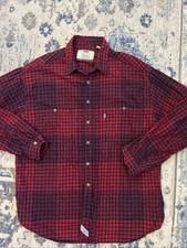 VTG Levis 90s Plaid Flannel Button Up Shirt XL 1994 Silver Tab