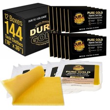 Pure Gold 18x36 Tack Cloths 144 Count Cotton Mesh Auto Paint Woodwork