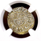 Livonia Estonia Reval Artig Silver 1363-1401 NGC MS 63  Wennemar von Brüggenei — photo 1
