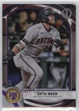 2022 Topps Tribute 2021 Rookies Purple 16/50 Seth Beer #98 my8