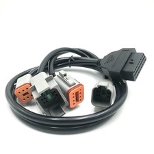 1* Marine Engine Diagnostic Connect Cable of 6 Pins & 8 Pins FIT For Vocom Vodia