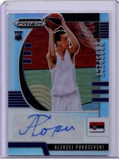 2020 Prizm Draft Picks Aleksej Pokusevski #PA-AP Autograph Silver Rookie RC