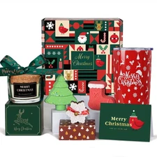 Christmas Gifts for Women – Xmas Relaxing Spa Scented Candle Insulated Tumble...