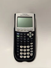Texas Instruments TI-84 Plus Graphing Calculator Black w/ Cover - EXCELLENT 