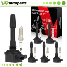6 For 2020 Ford Transit T350 3.5L Naturally Aspirated Ignition Coil & Spark Plug