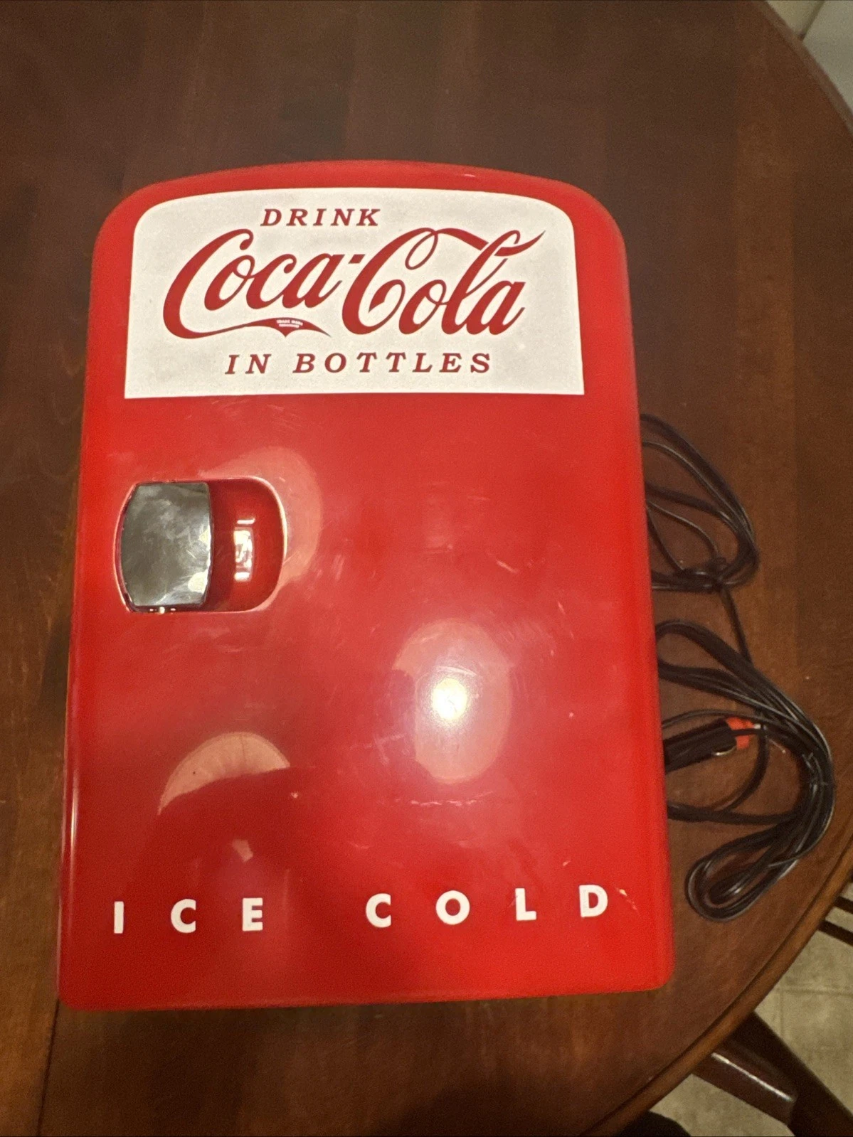 MINI MANCAVE COCA-COLA Refrigerator Koolatron Hot Cold 11" High 7" Wide 10" Deep
