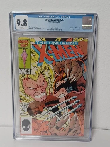 UNCANNY X-MEN #213 CGC Graded 9.8 ~ White Pages