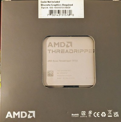 AMD Ryzen Threadripper 7970X Processor - 32 CPU Cores & 64 Threads (Pre-owned)