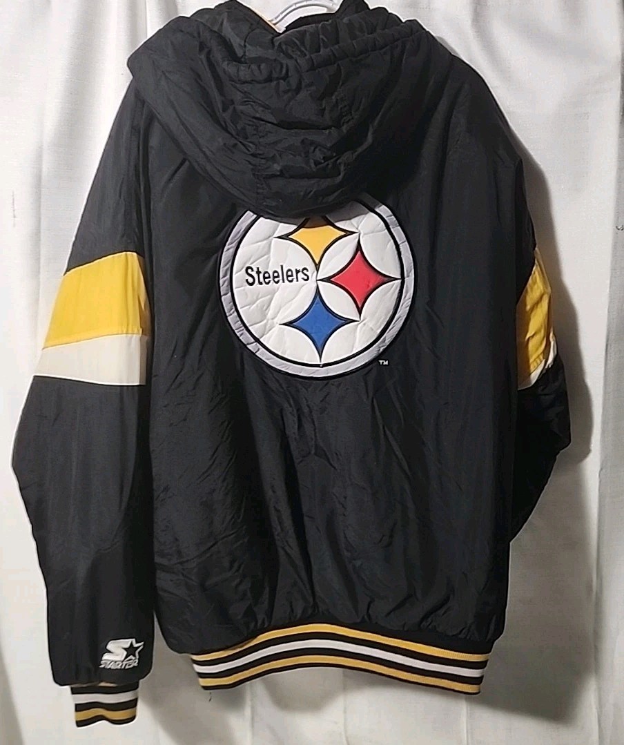 Vintage Starter Pittsburgh Steelers Football Jacket Pro Line NFL