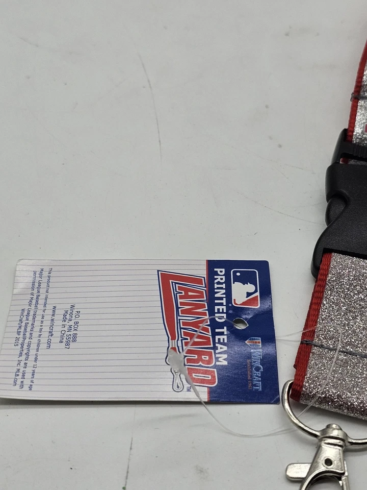 St Louis Cardinals MLB Sparkle Lanyard Neck Tag Keychain ID Keys Ticket Holder - Image 3 of 4