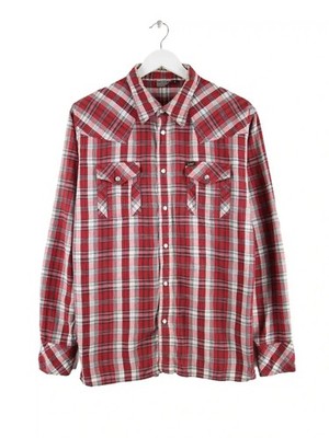 Lee 00s Western Hemd Rot L Herren