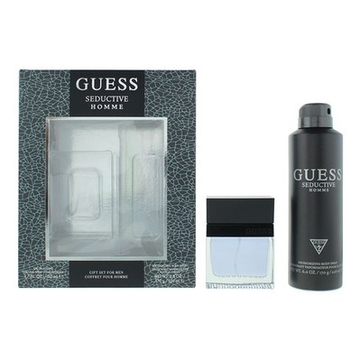 Guess Seductive Homme 2-teiliges Geschenkset: EDT 50ml - Body Spray 226ml für Männer