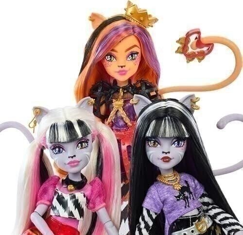 Mattel Monster High Hissfits Band 3 Pack Toralei, Meowlody