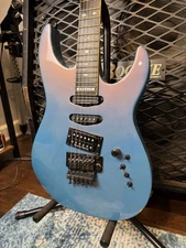 1986 Kramer Stage Master Custom Neck Thru Floyd Rose Flipflop Purple/Blue