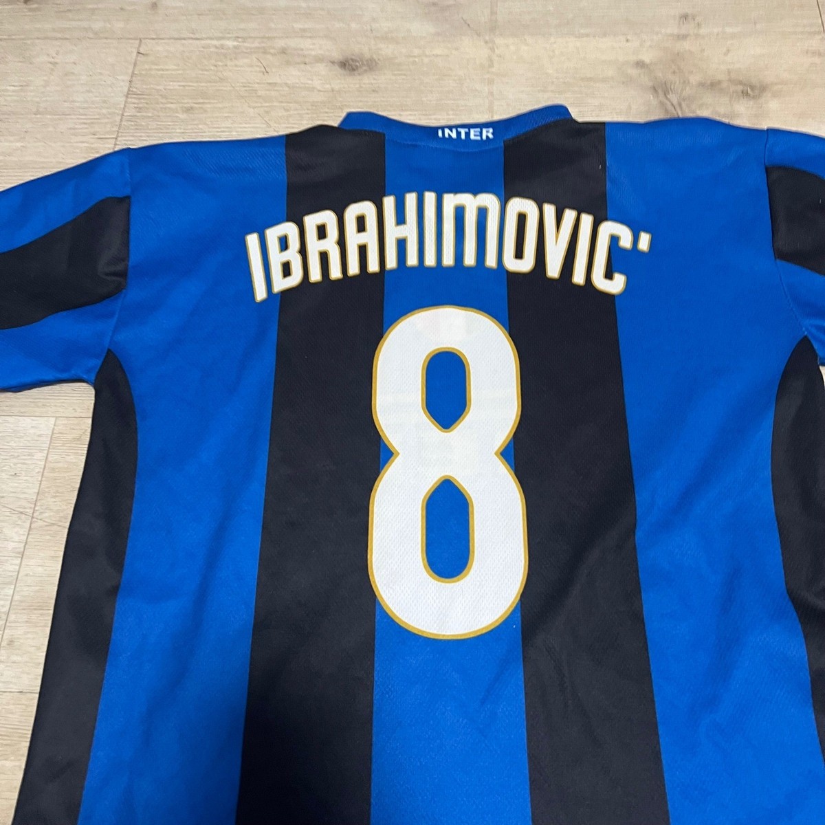 Inter Milan Zlatan Ibrahimovic Soccer Jersey Football Shirt Black